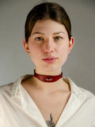 Model wearing  LUNA SUB COLLAR