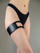 Model wearing  LYLA THIGH HARNESS