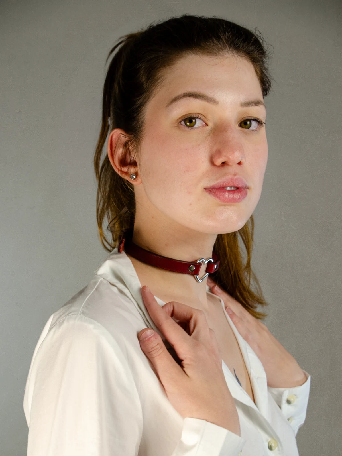 Model wearing  MIA BDSM COLLAR