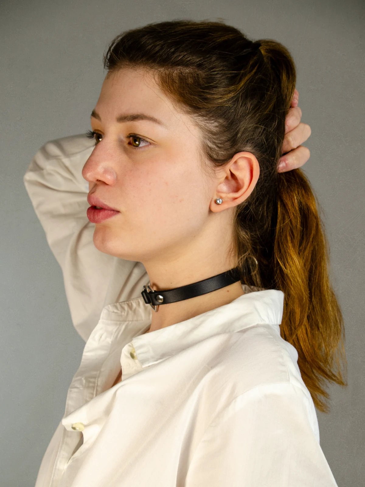 Model wearing  MIA BDSM COLLAR