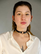 Model wearing  MIA BDSM COLLAR